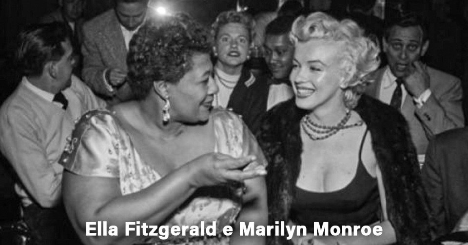 fotografias inacreditáveis Ella e Marilyn
