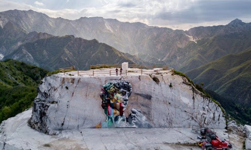 mural do Kobra em Carrara, na Itália