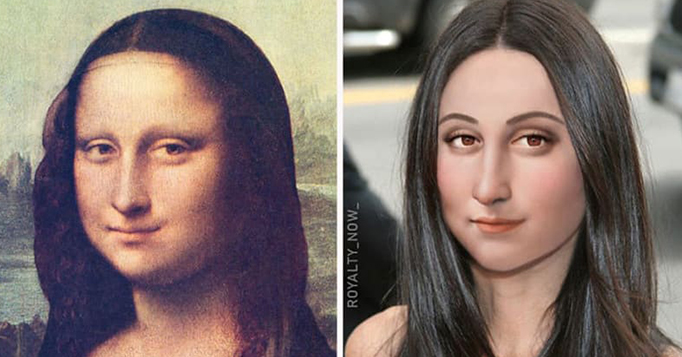 Como seria hoje Mona Lisa